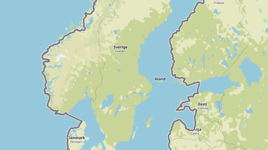 Karte Skandinavien
